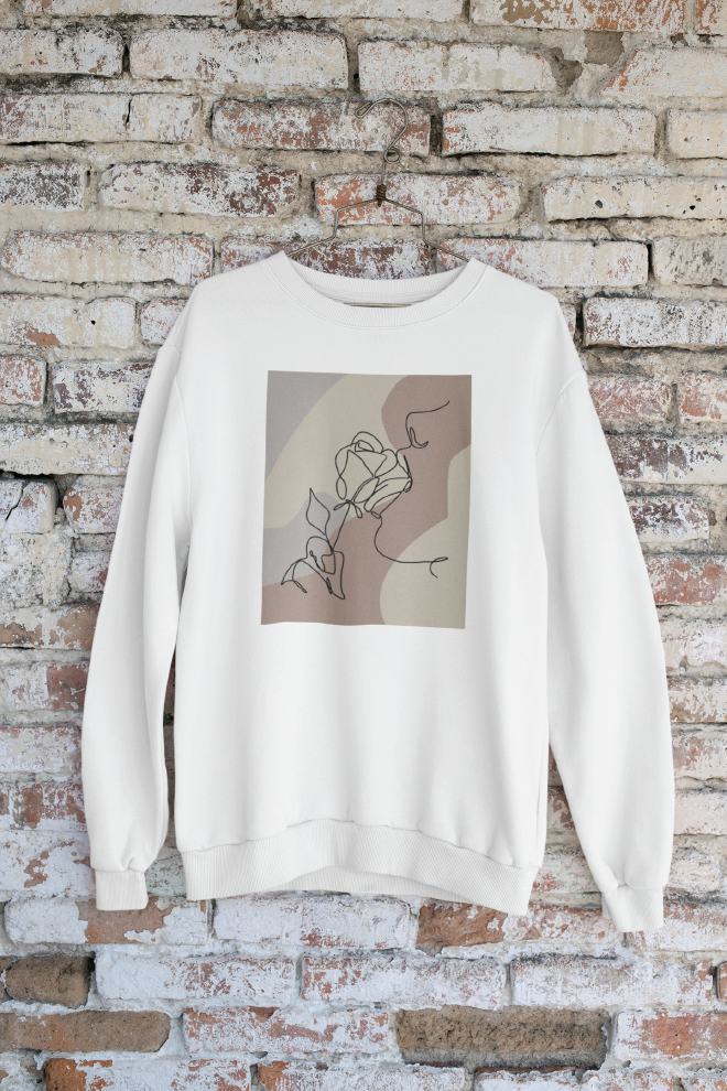 Line Portrait Crewneck Sweatshirt