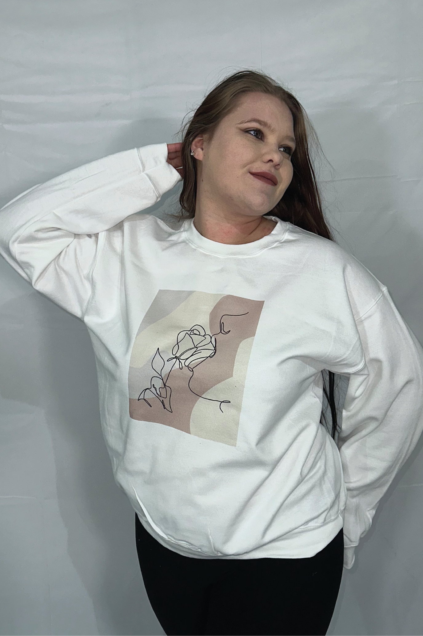 Line Portrait Crewneck Sweatshirt